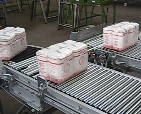 Conveyor with transfer unit